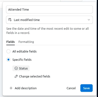 For any guest who is marked as Attended, this field will reflect their entry time. For any guest who is marked as Attended, this field will reflect their entry time.
